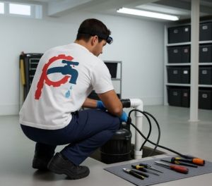 Sump Pump Plumbing Hub Repairman